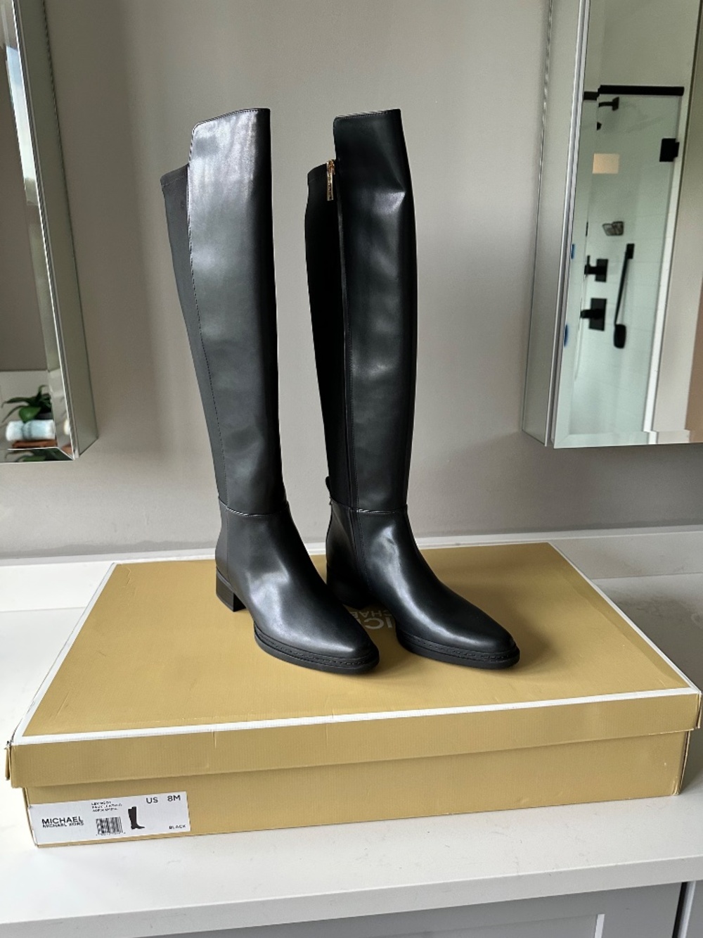 NIB | Michael Kors | Lex Knee-High Riding Boot | Black Size 8M - Picture 2 of 7